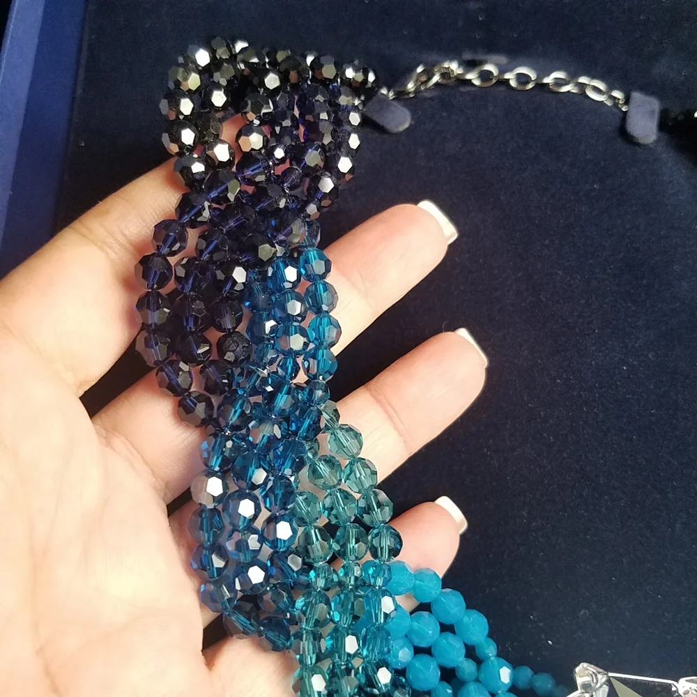AUTHENTIC Swarovski Player Necklace & Bracelet SET RARE